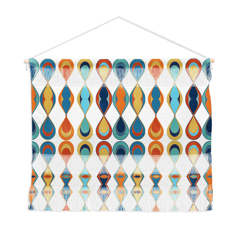 Sheila Wenzel-Ganny Mid Century Lava Drops Wall Hanging Landscape