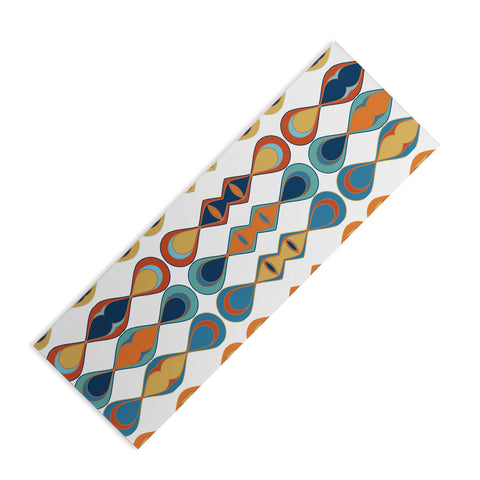 Sheila Wenzel-Ganny Mid Century Lava Drops Yoga Mat