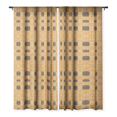 Sheila Wenzel-Ganny Mid Century Melody Sheer Window Curtain