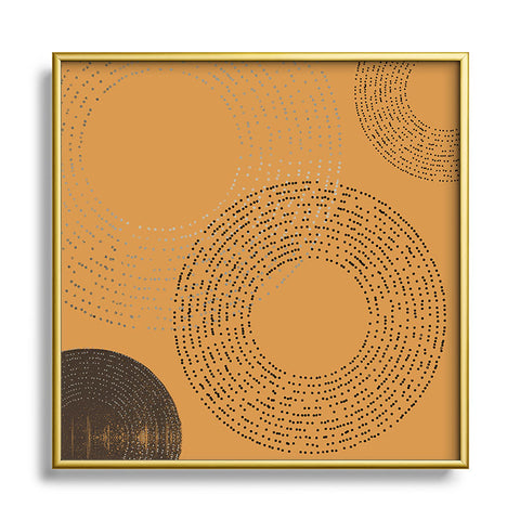 Sheila Wenzel-Ganny Mid Century Melody Metal Square Framed Art Print