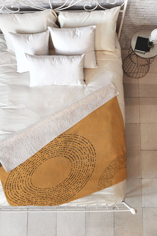 Sheila Wenzel-Ganny Mid Century Melody Fleece Throw Blanket