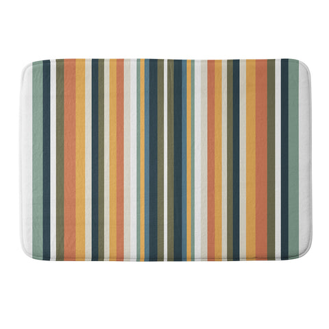 Sheila Wenzel-Ganny Mid Century Stripes Memory Foam Bath Mat