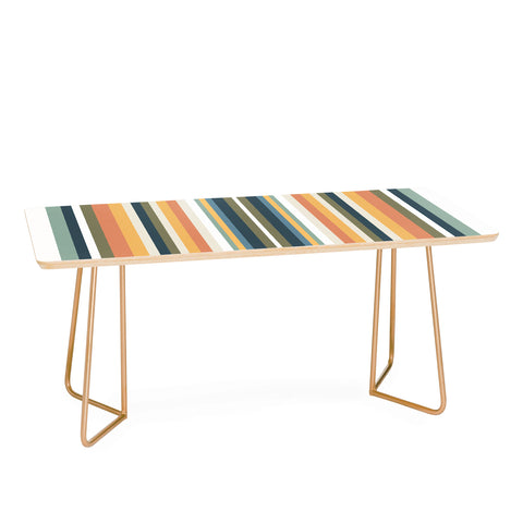 Sheila Wenzel-Ganny Mid Century Stripes Coffee Table