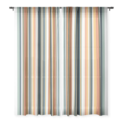 Sheila Wenzel-Ganny Mid Century Stripes Sheer Non Repeat