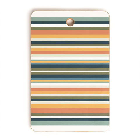 Sheila Wenzel-Ganny Mid Century Stripes Cutting Board Rectangle