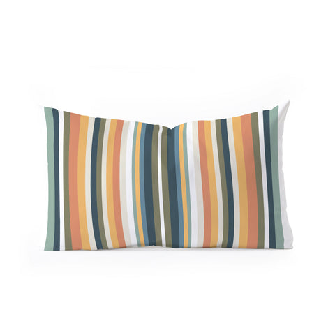 Sheila Wenzel-Ganny Mid Century Stripes Oblong Throw Pillow