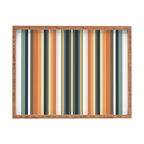 Sheila Wenzel-Ganny Mid Century Stripes Rectangular Tray