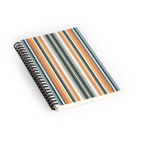 Sheila Wenzel-Ganny Mid Century Stripes Spiral Notebook