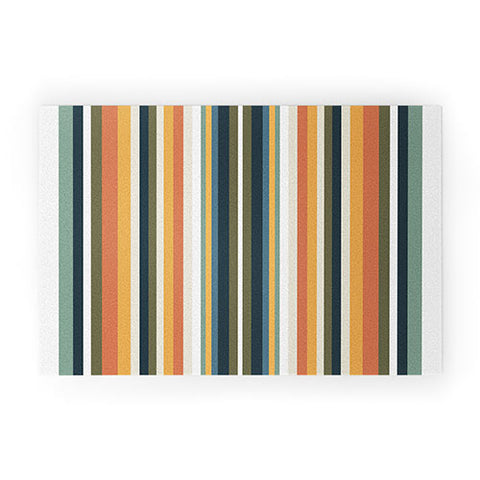 Sheila Wenzel-Ganny Mid Century Stripes Welcome Mat