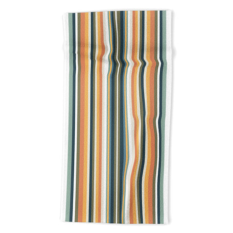 Sheila Wenzel-Ganny Mid Century Stripes Beach Towel