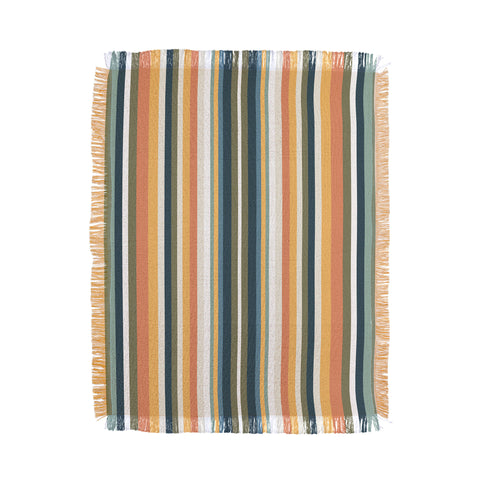 Sheila Wenzel-Ganny Mid Century Stripes Throw Blanket