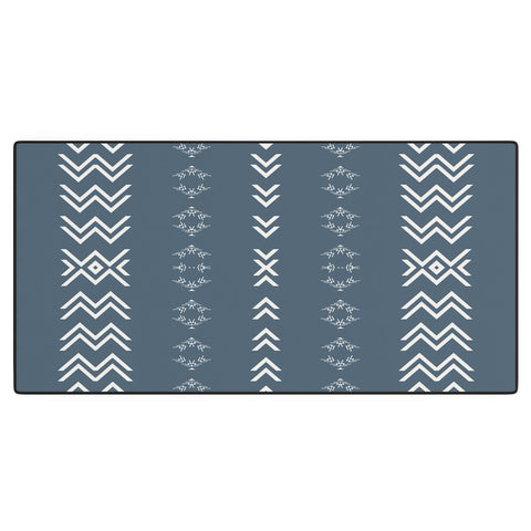 Sheila Wenzel-Ganny Minimal Blue Tribal Mudcloth Desk Mat