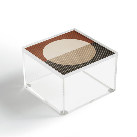 Sheila Wenzel-Ganny Minimal Neutral Line Geo Acrylic Box