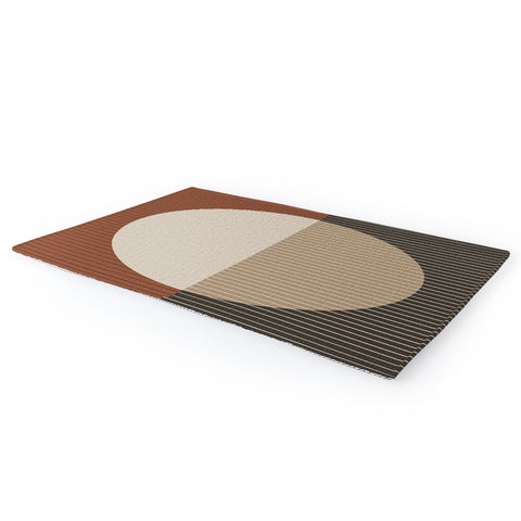 Sheila Wenzel-Ganny Minimal Neutral Line Geo Area Rug