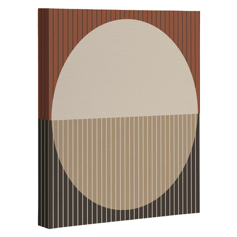 Sheila Wenzel-Ganny Minimal Neutral Line Geo Art Canvas