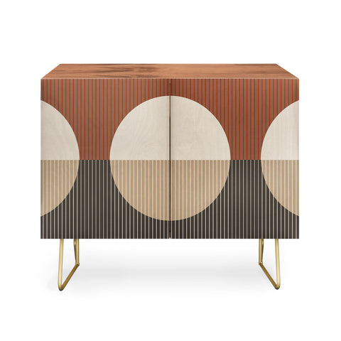 Sheila Wenzel-Ganny Minimal Neutral Line Geo Credenza