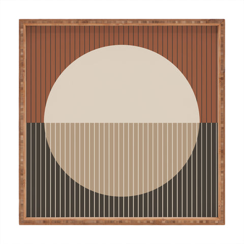 Sheila Wenzel-Ganny Minimal Neutral Line Geo Square Tray