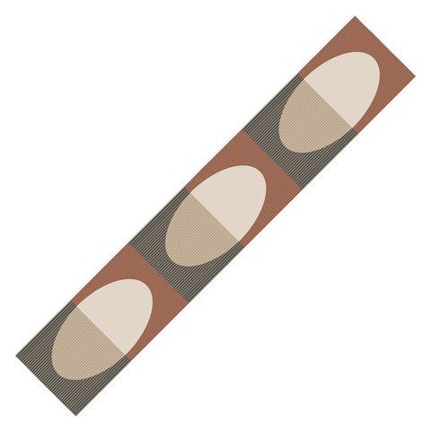 Sheila Wenzel-Ganny Minimal Neutral Line Geo Table Runner