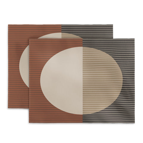 Sheila Wenzel-Ganny Minimal Neutral Line Geo Placemat