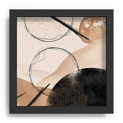 Sheila Wenzel-Ganny Minimalist Black Gold Recessed Framing Square