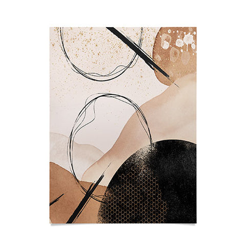 Sheila Wenzel-Ganny Minimalist Black Gold Poster
