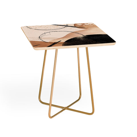 Sheila Wenzel-Ganny Minimalist Black Gold Side Table