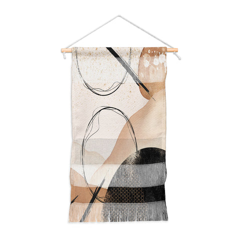 Sheila Wenzel-Ganny Minimalist Black Gold Wall Hanging Portrait