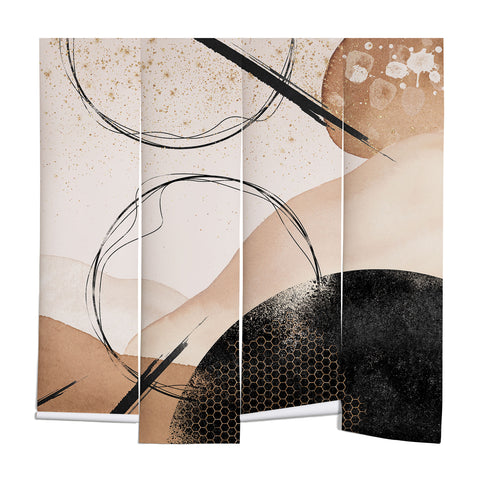 Sheila Wenzel-Ganny Minimalist Black Gold Wall Mural