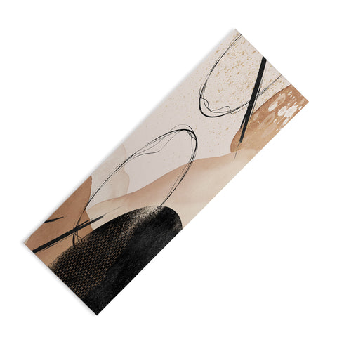 Sheila Wenzel-Ganny Minimalist Black Gold Yoga Mat