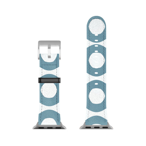 Sheila Wenzel-Ganny Minimalist Blue Grey Dots Apple Watch Band