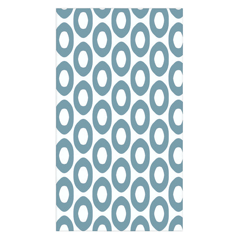 Sheila Wenzel-Ganny Minimalist Blue Grey Dots Tablecloth