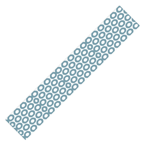 Sheila Wenzel-Ganny Minimalist Blue Grey Dots Table Runner