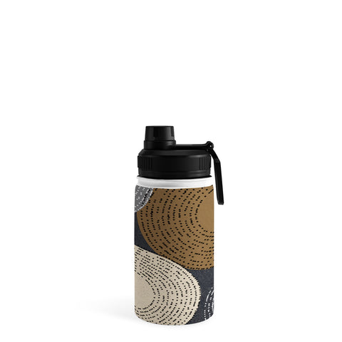 Sheila Wenzel-Ganny Minimalist Brown Circles Water Bottle