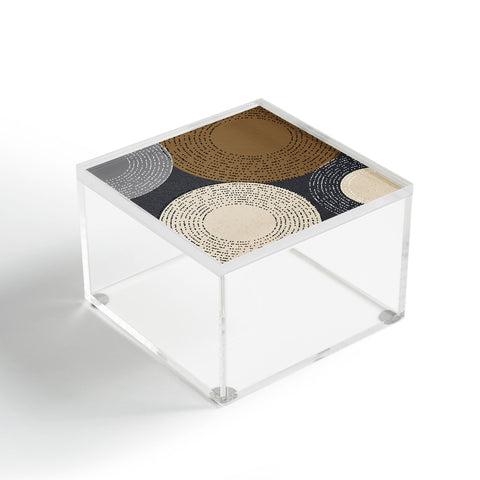 Sheila Wenzel-Ganny Minimalist Brown Circles Acrylic Box