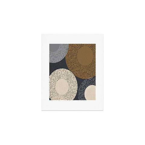 Sheila Wenzel-Ganny Minimalist Brown Circles Art Print