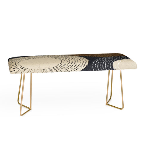 Sheila Wenzel-Ganny Minimalist Brown Circles Bench