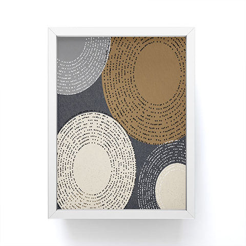 Sheila Wenzel-Ganny Minimalist Brown Circles Framed Mini Art Print