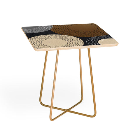 Sheila Wenzel-Ganny Minimalist Brown Circles Side Table