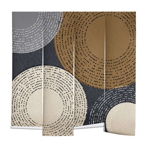 Sheila Wenzel-Ganny Minimalist Brown Circles Wall Mural