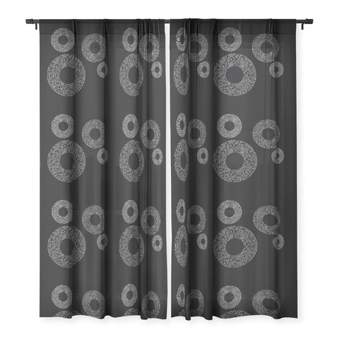 Sheila Wenzel-Ganny Minimalist Dot Dots Sheer Window Curtain