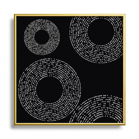 Sheila Wenzel-Ganny Minimalist Dot Dots Metal Square Framed Art Print
