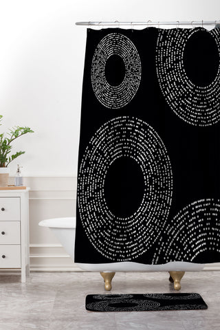 Sheila Wenzel-Ganny Minimalist Dot Dots Shower Curtain And Mat