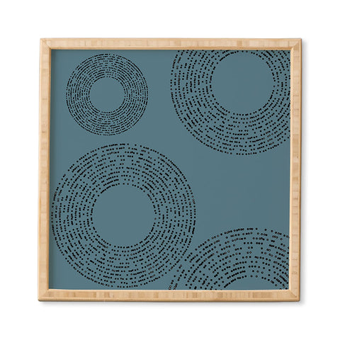 Sheila Wenzel-Ganny Minimalist Sky Blue Framed Wall Art