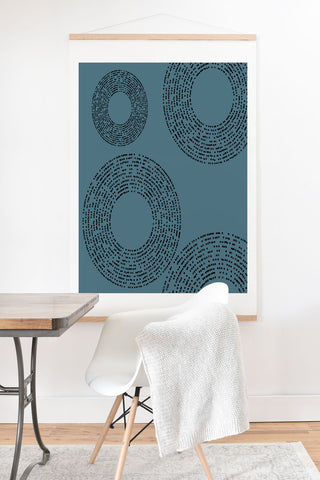 Sheila Wenzel-Ganny Minimalist Sky Blue Art Print And Hanger