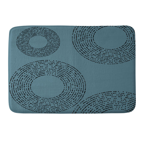 Sheila Wenzel-Ganny Minimalist Sky Blue Memory Foam Bath Mat