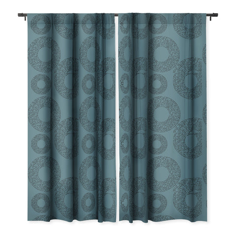 Sheila Wenzel-Ganny Minimalist Sky Blue Blackout Window Curtain
