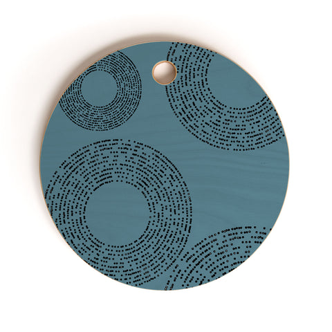 Sheila Wenzel-Ganny Minimalist Sky Blue Cutting Board Round