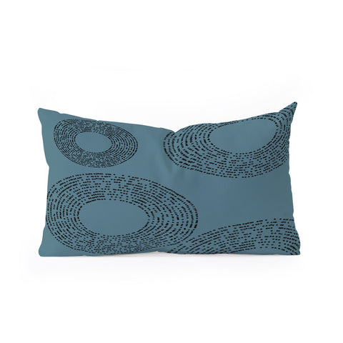 Sheila Wenzel-Ganny Minimalist Sky Blue Oblong Throw Pillow