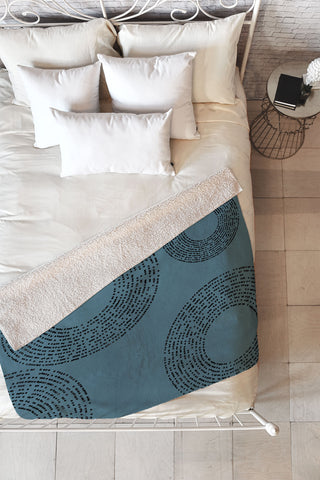 Sheila Wenzel-Ganny Minimalist Sky Blue Fleece Throw Blanket