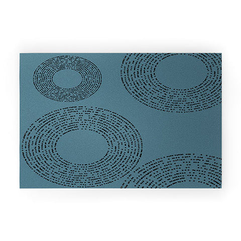 Sheila Wenzel-Ganny Minimalist Sky Blue Welcome Mat